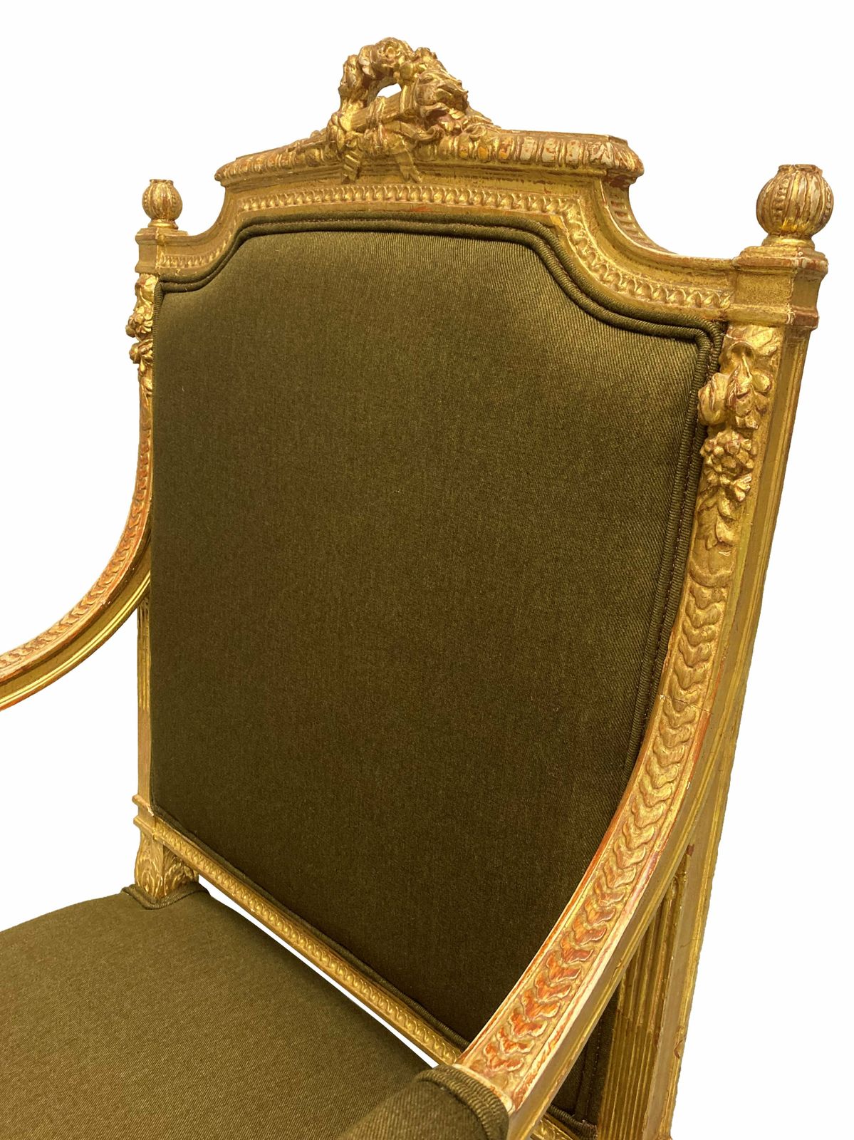 A Fine Louis XIV Style Giltwood Armchair photo vinterior