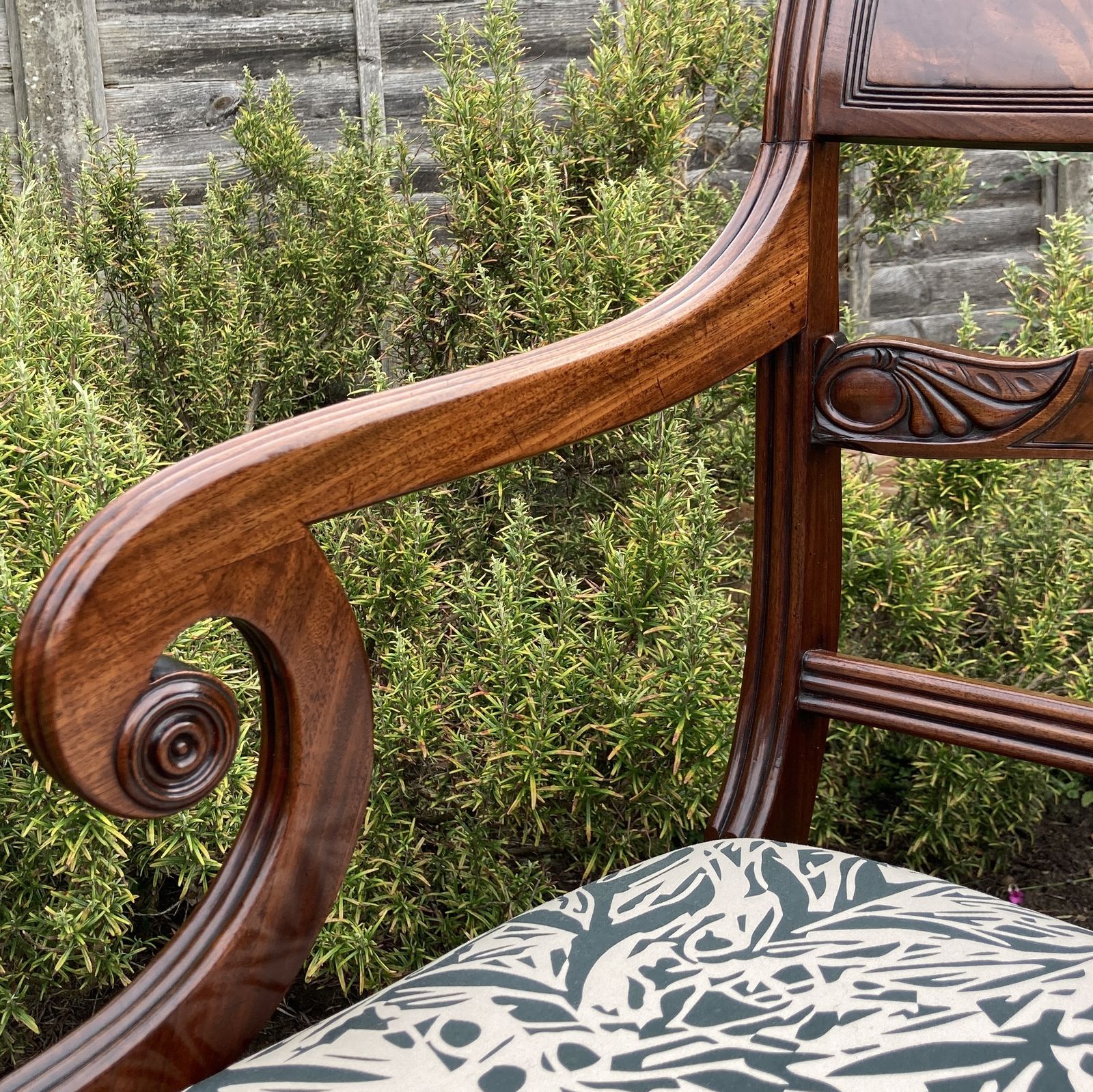 George III Mahogany Desk Chair, Circa 1800 photo furniture