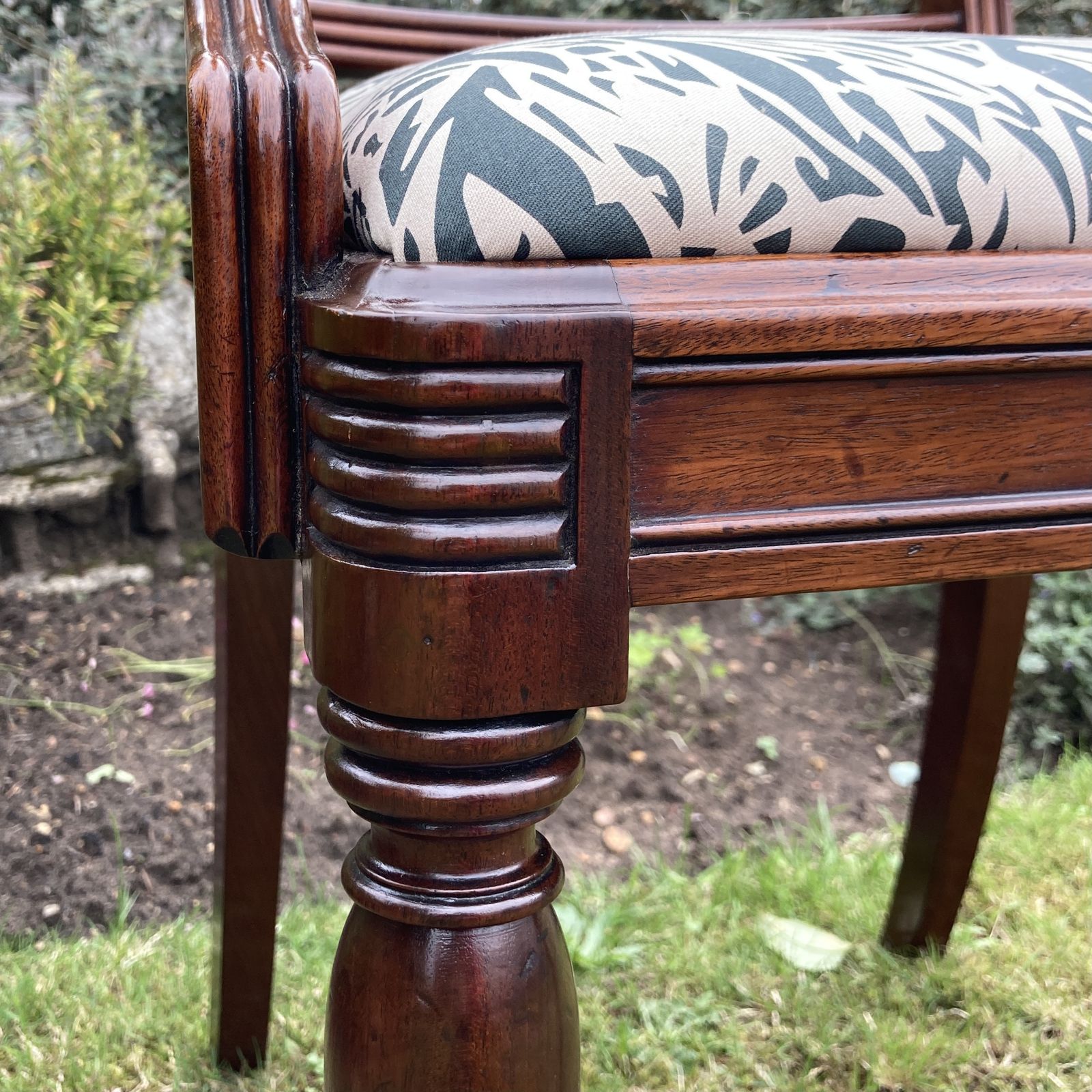 George III Mahogany Desk Chair, Circa 1800 photo vinterior