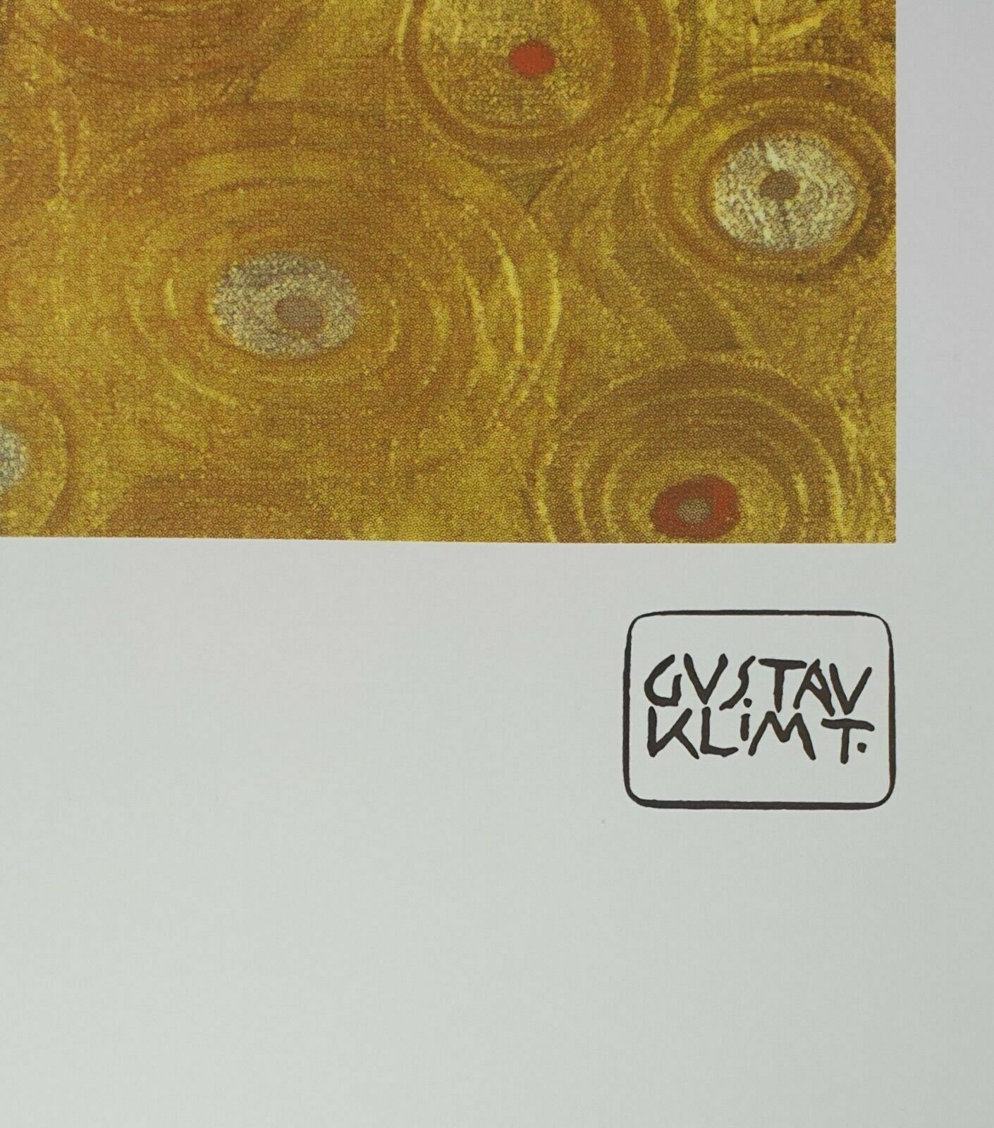Gustav Klimt, The Kiss II, Plate Signed Chromolithograph photo for sale