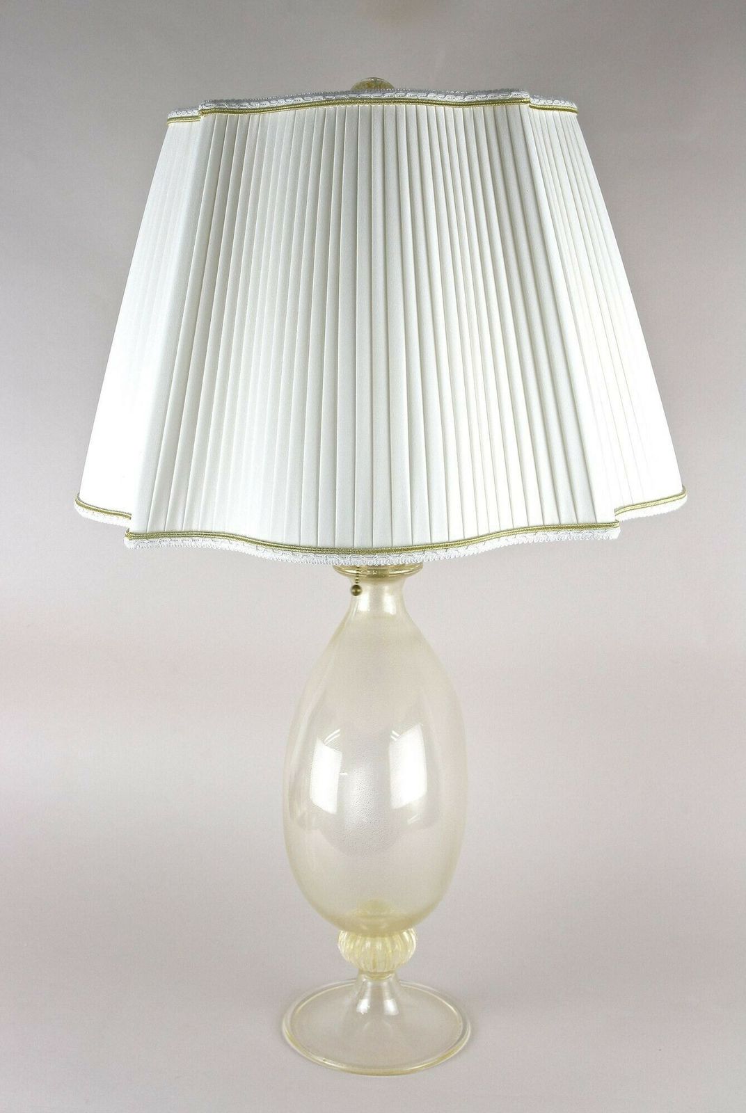 photo vinterior Murano Table Lamp By Barovier & Tosso With 24k Gold Flakes, Italy 1960