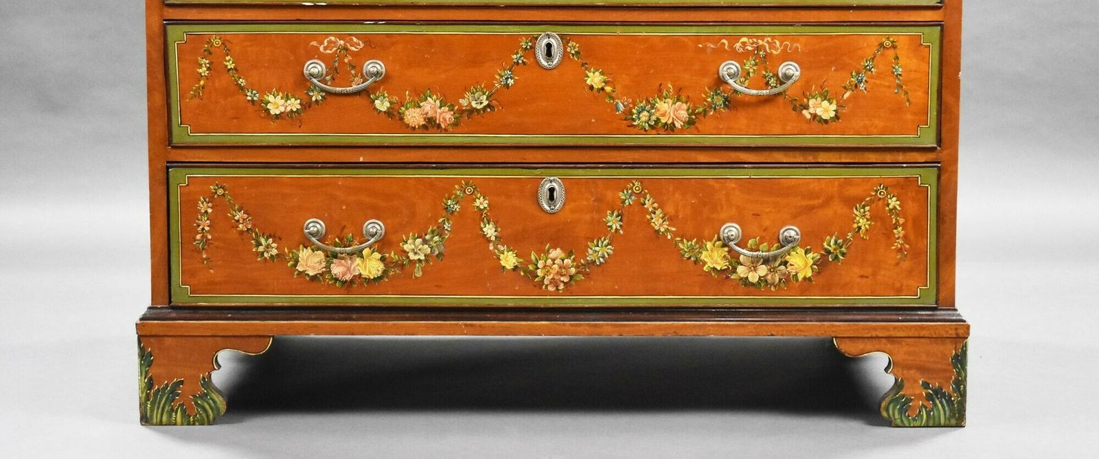 Edwardian Hand Painted Satinwood Bureau photo buy