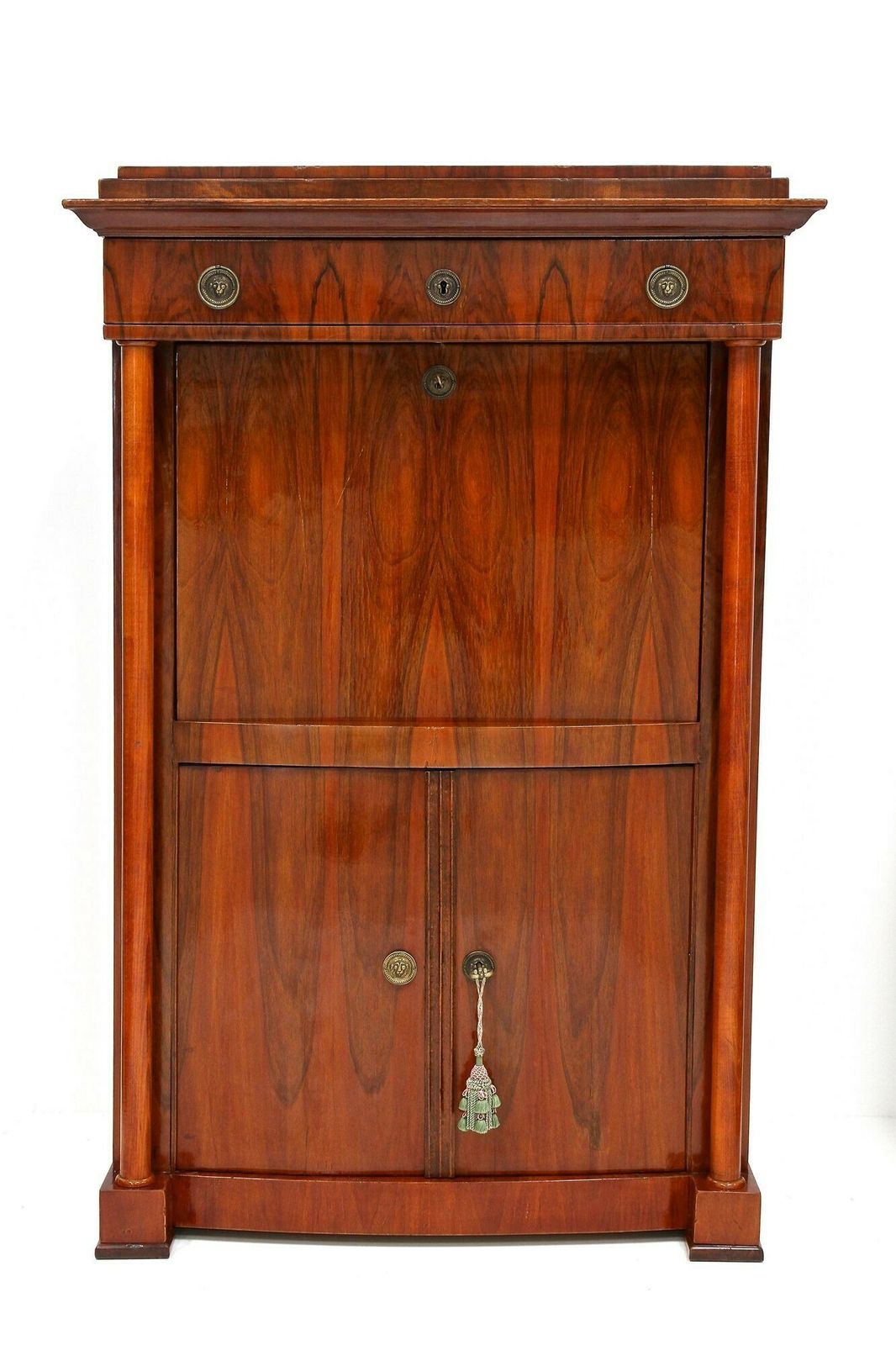 19th Century Biedermeier Nutwood Secretary Desk/ Secretaire, Austria Ca. 1820/25 photo for sale