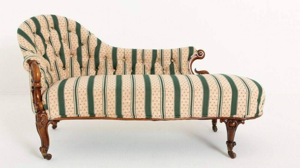 Victorian Chaise Longue Couch Day Bed Mahogany 1860 photo buy