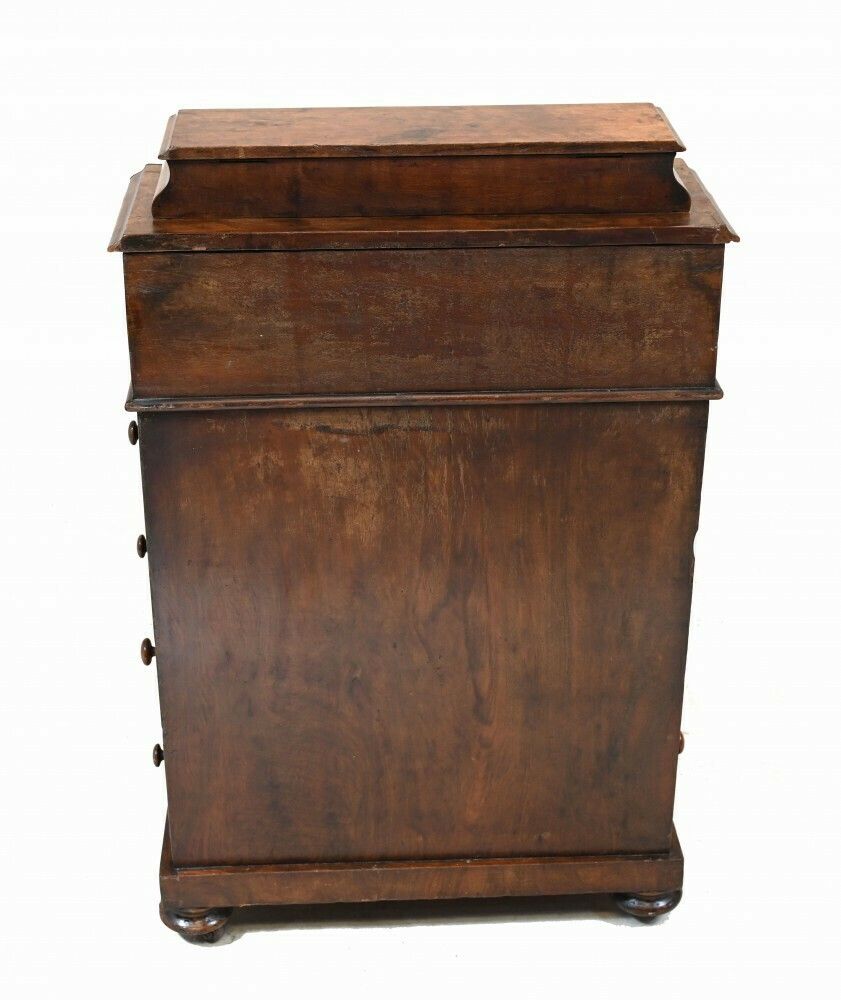 photo vinterior Antique Davenport Desk Walnut Victorian Secretaire 1880
