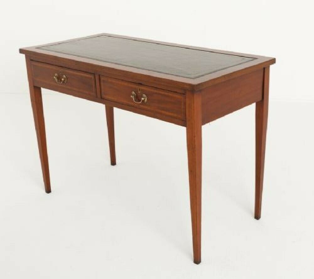 Sheraton Revival Desk Mahogany Writing Table 1880 photo furniture