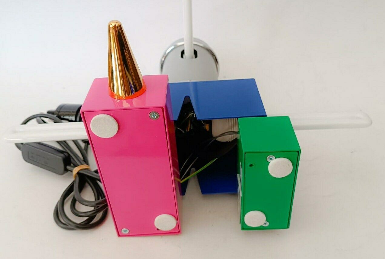 Rare Laurel Table Lamp Designed By Peter Shire For Memphis Vintage Pop Art Sottsass Group photo vinterior