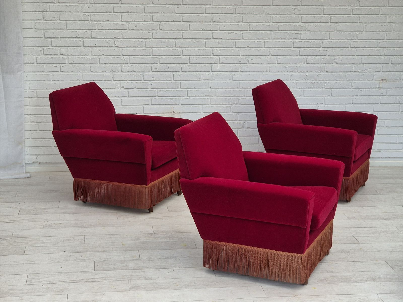 1970s, Danish Armchair By Ryesberg Møbler, Original Condition, Velour Fabric. photo furniture
