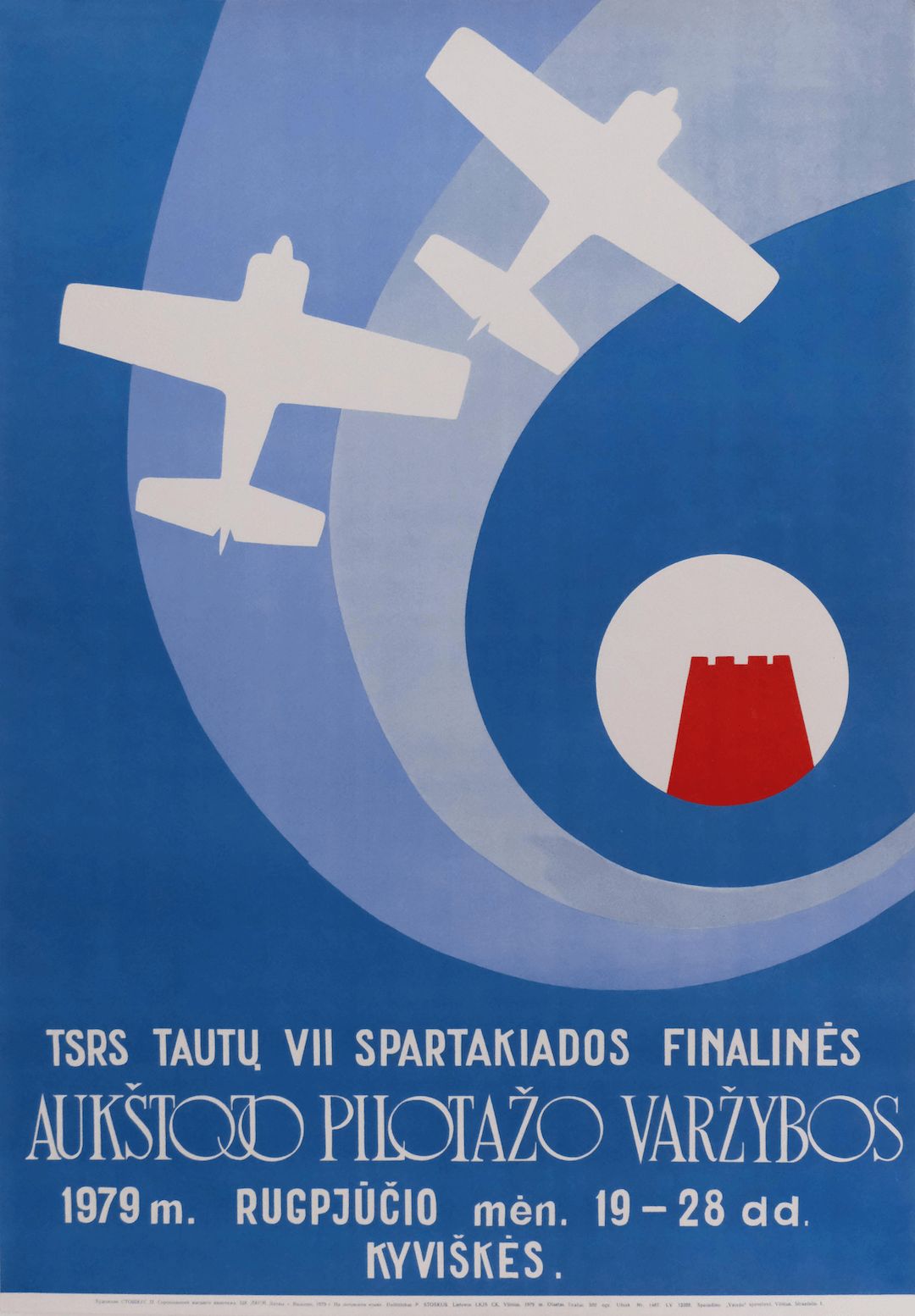 7th Sports Day Of The Ussr   Original Soviet Lithuanian Poster | 1979
