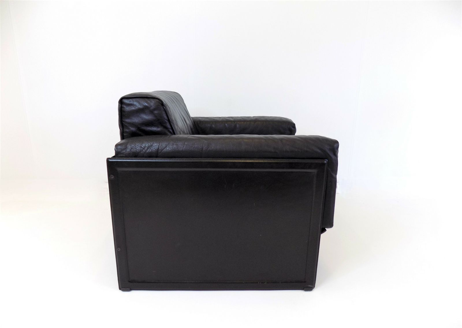 Matteo Grassi Korium Km 3 1 Leather Lounge Chair By Tito Agnoli, 1980 photo vintage