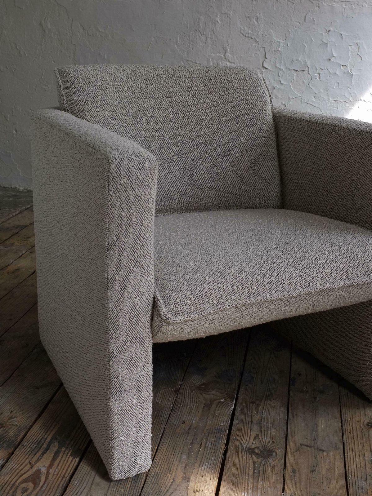 Gray Dedar Boucle Lounge Chair | 1990s photo furniture