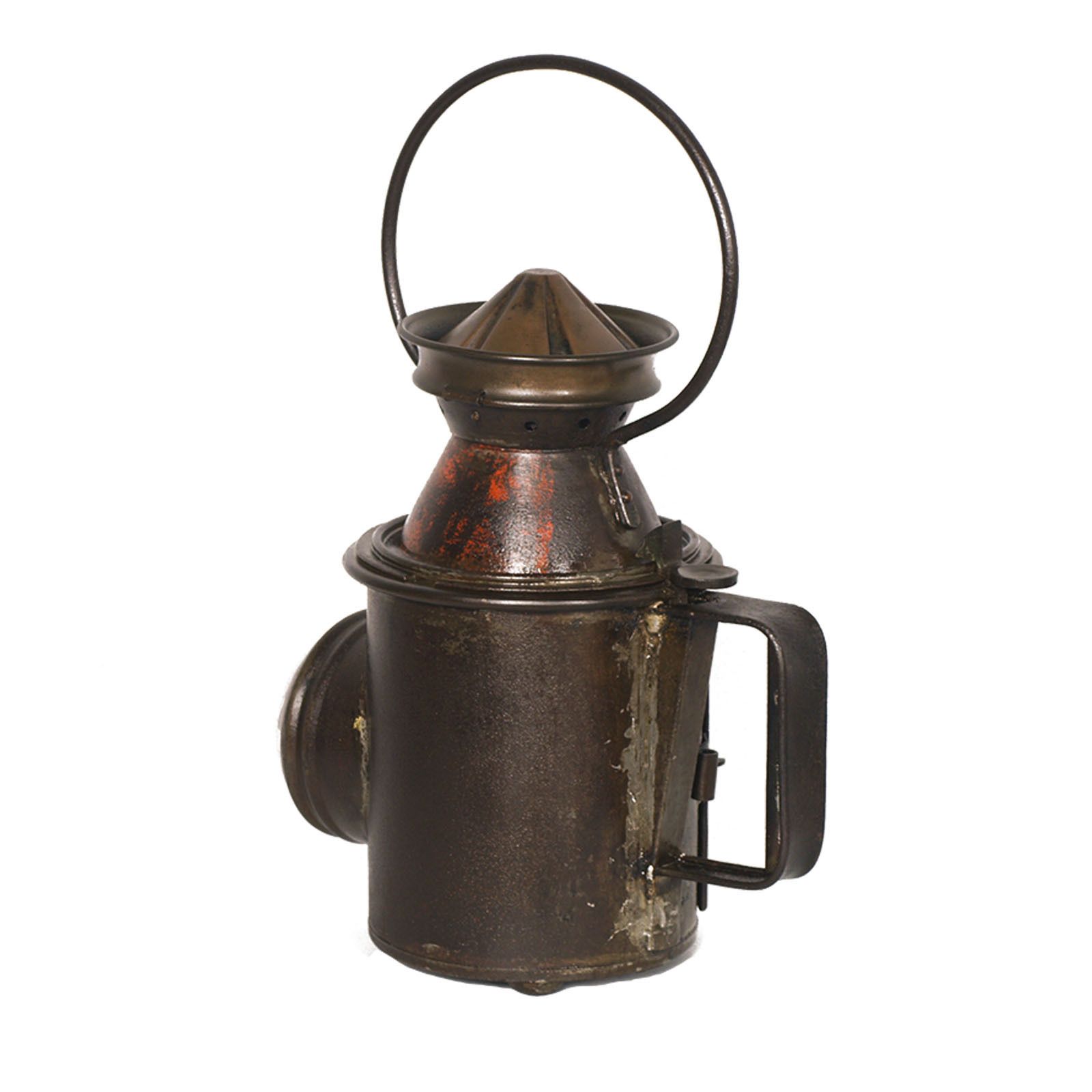 photo furniture Italian Railway Manual Oil Lamp, 1910s Table Oil Lamp