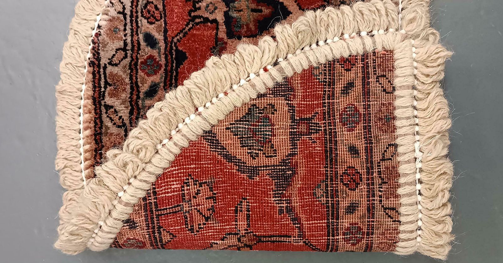 Handmade Rug Doormat Floral Rug Half Circular Interior Carpet Mat Entrance Way photo 150.0