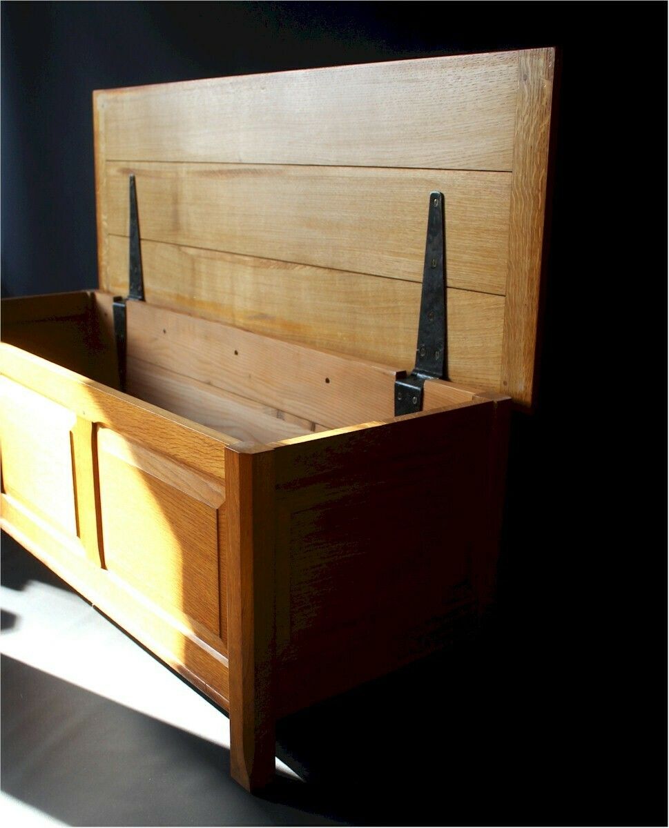Reynolds Of Ludlow Oak Cotswold School Blanket Box, Heals photo for sale