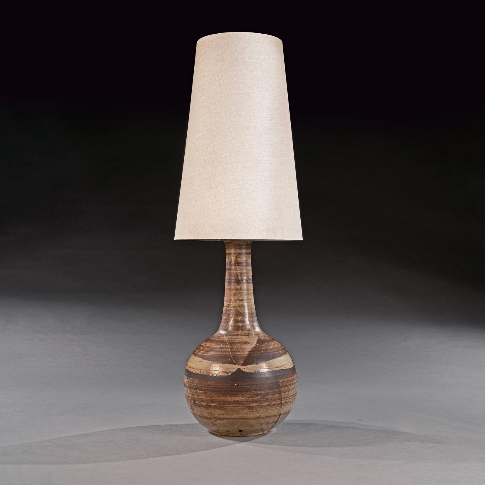 Mid Century French Ceramic Lamp Of Monumental Size And Scale photo Lighting