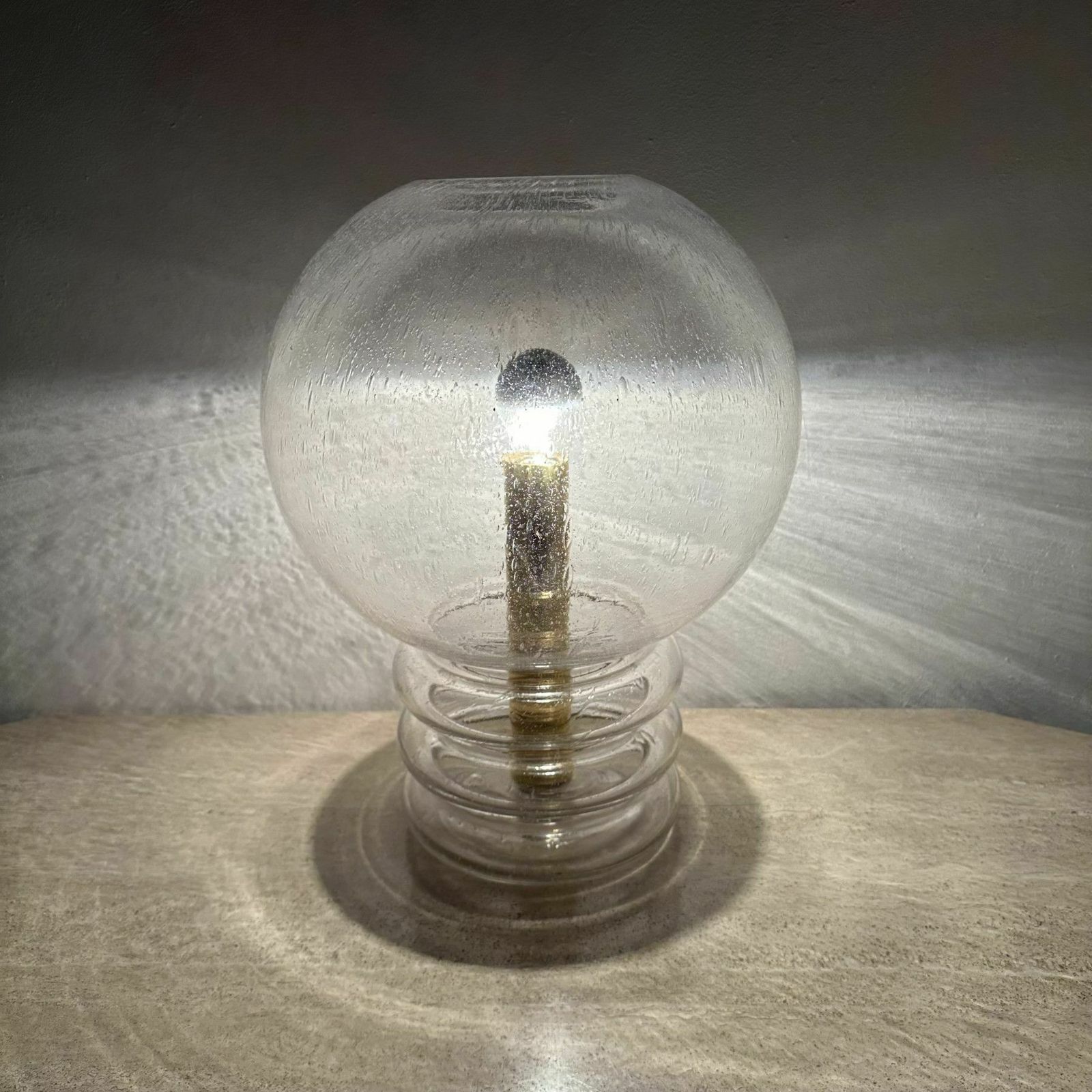 Limburg Glashütte Tafellamp, Jaren 1970 photo Verlichting