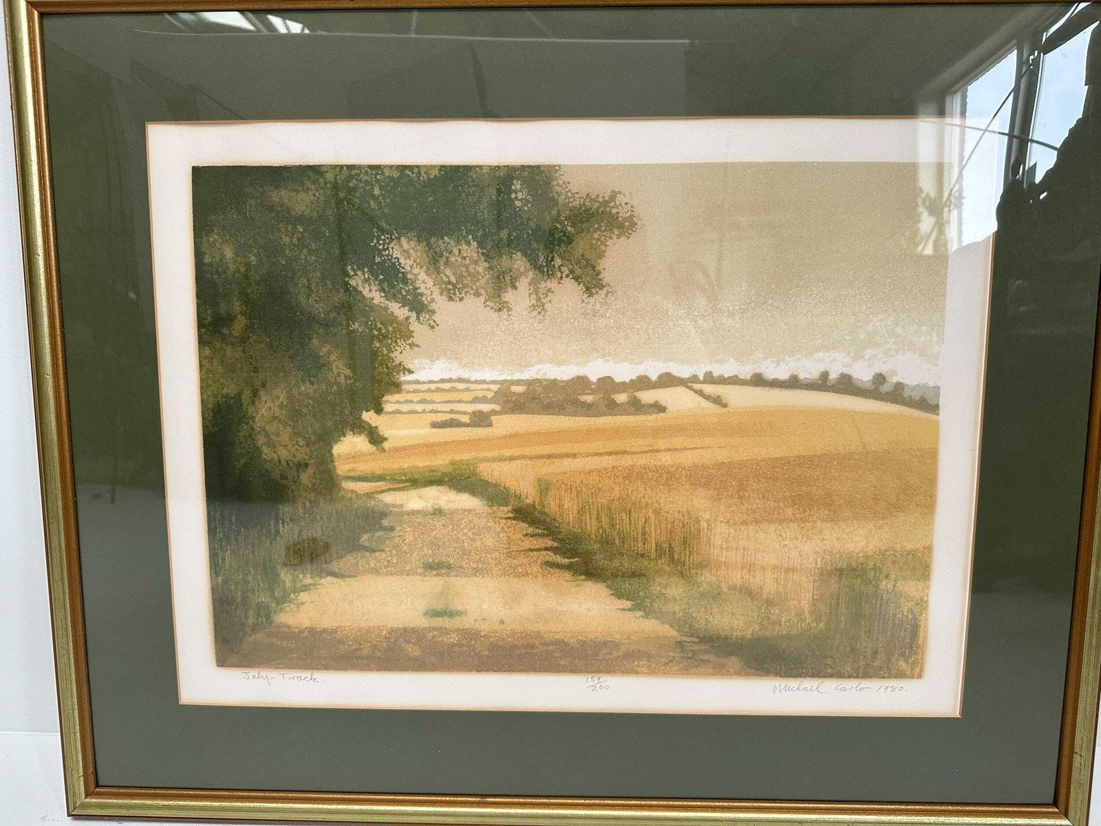 Christie's Contemporary Art   Michael Carlo   Cart Tracks, July (Screen Print, #159/200) photo furniture