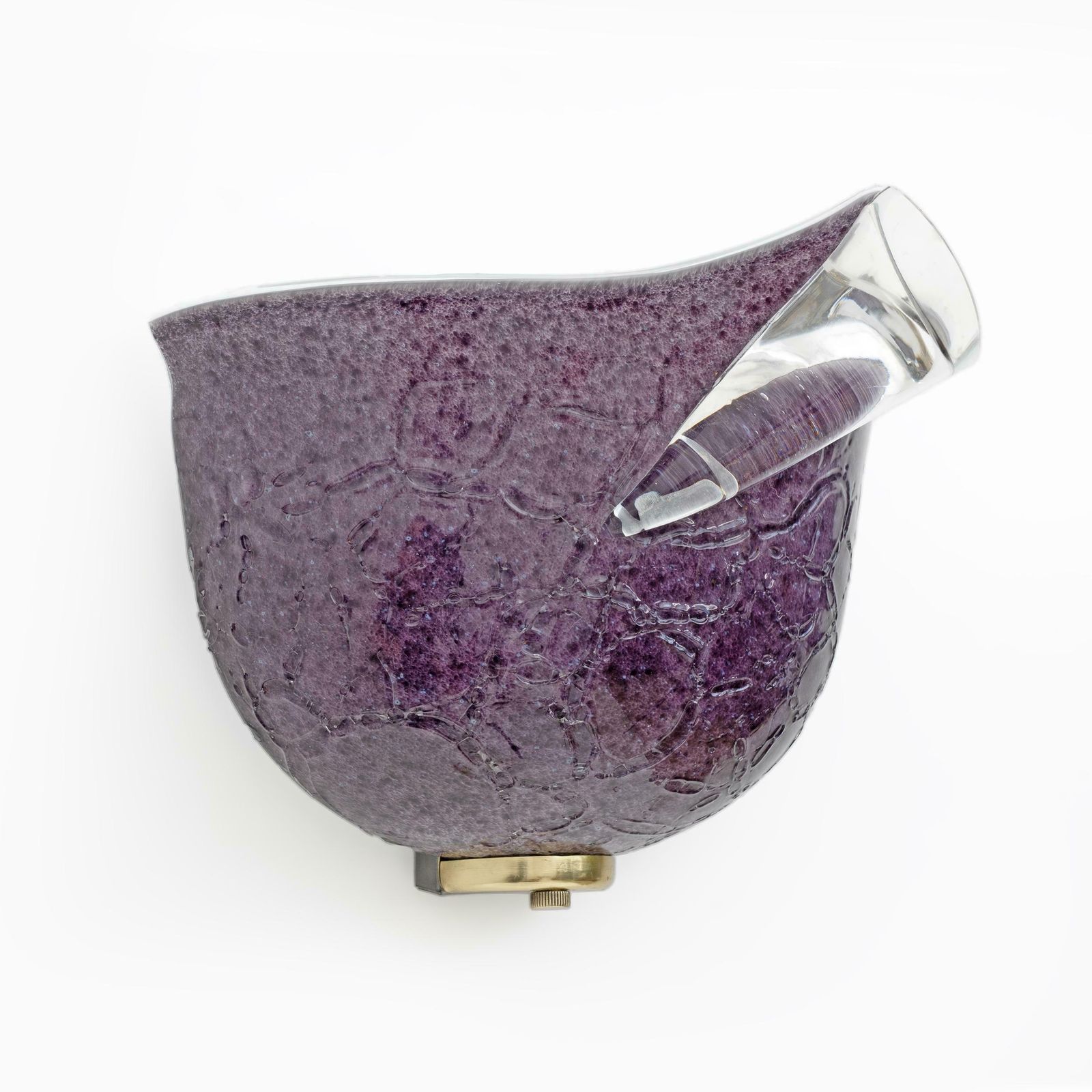 Pair Of Mila Schon Modern Italian Murano Glass Sconces For Zonca, 1980s photo vintage