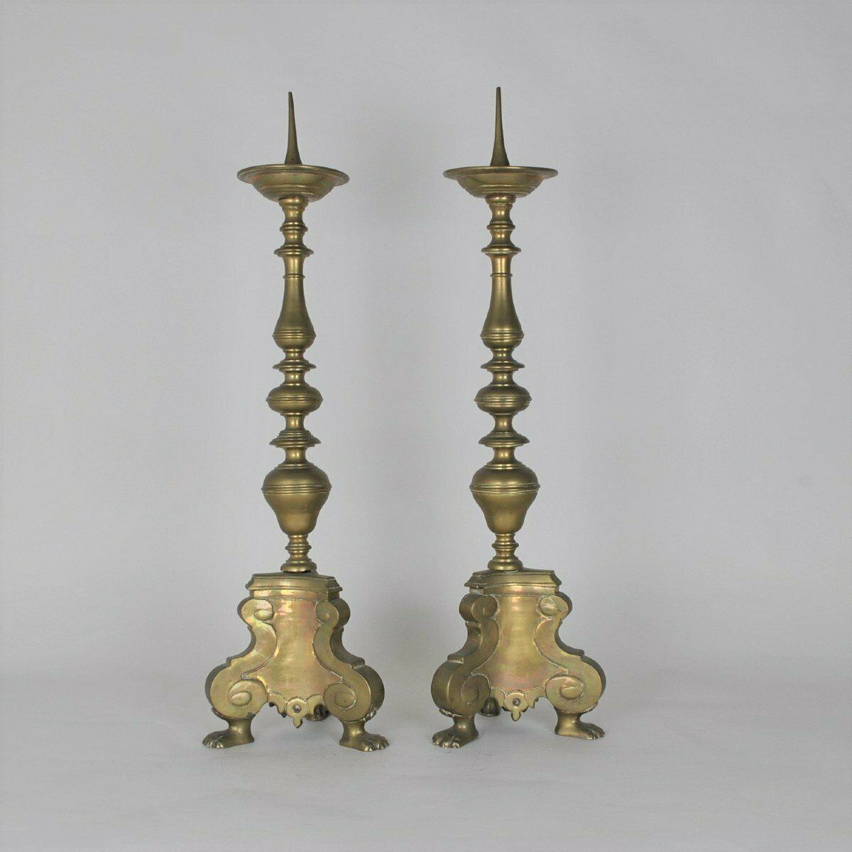 Pair Of Bronze Candlesticks, Late 18th/Early 19th Century photo furniture