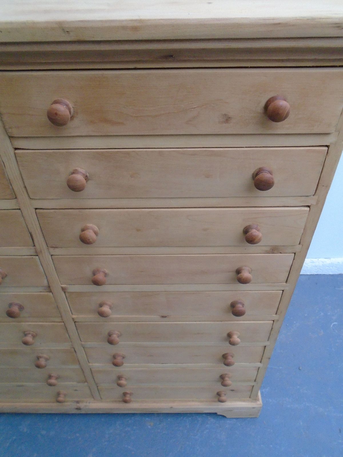 1195.0 A Rare Pine Victorian Collectors Chest Of Drawers To Wax/Paint photo