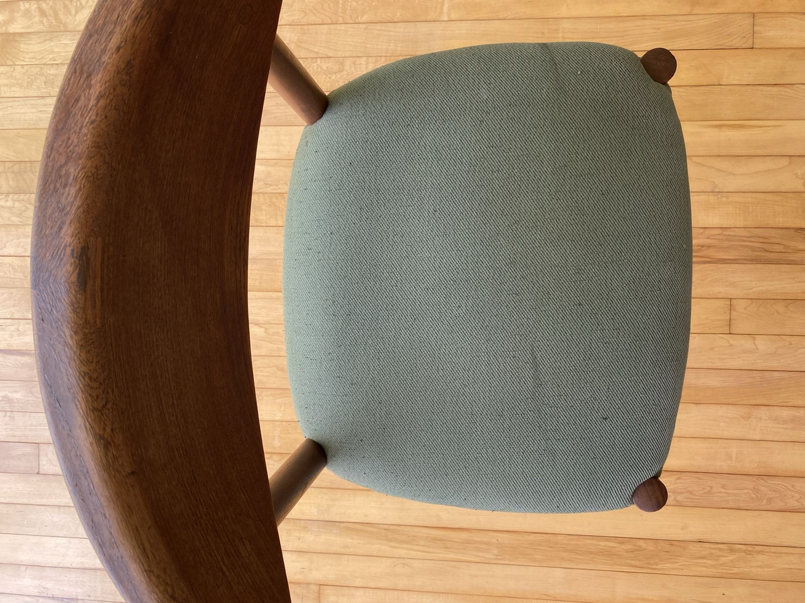 photo for sale Pair Of Danish Mid Century Modern Teak Model 316 Dining Chairs Peter Hvidt & Orla Mølgaard Nielsen For Søborg Møbelfabrik   1955