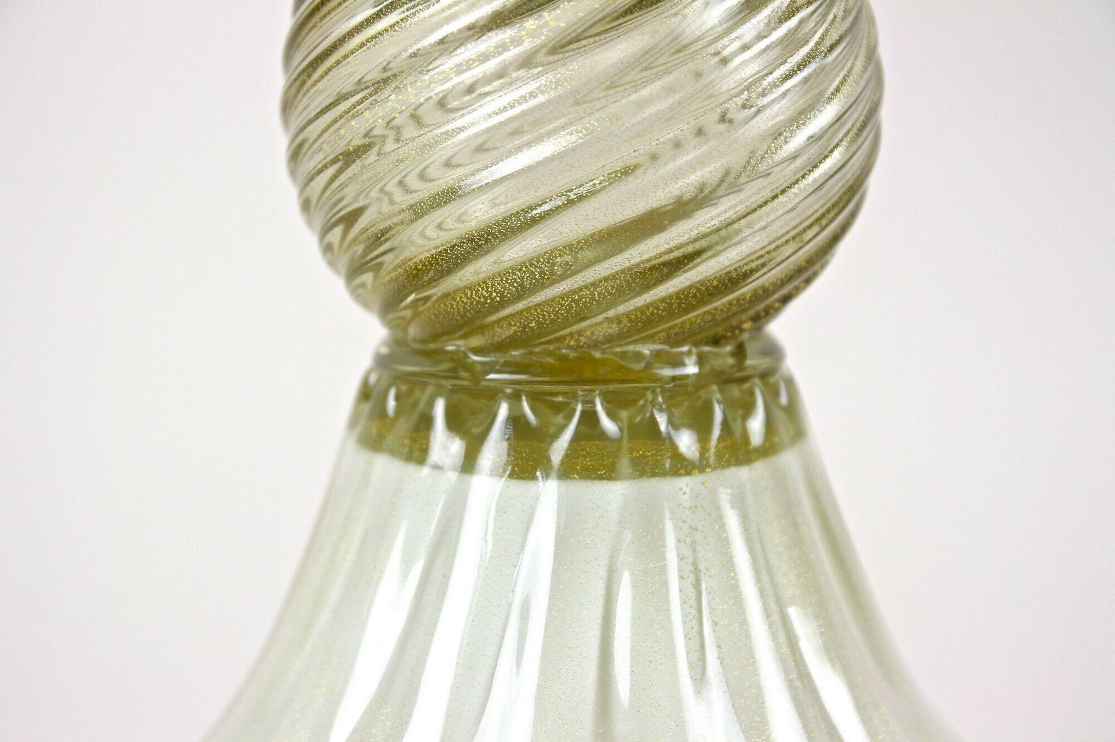 Large Murano Glass Amphora Vase By Gabbiani Venezia, Gold Infused, Italy 2000 photo buy