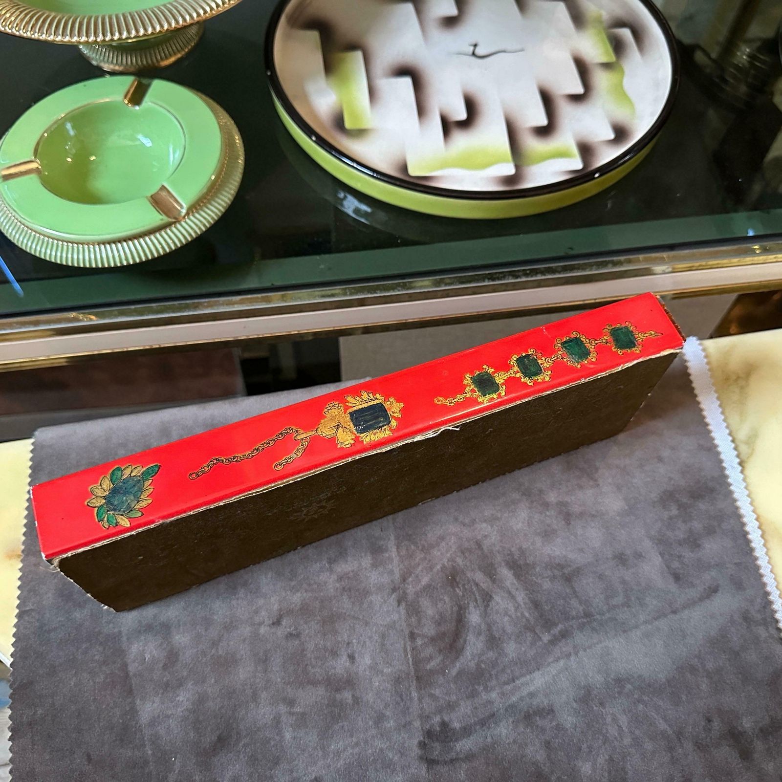 1960s Wood And Metal Jewelry Box By Galbiati Milano In The Style Of Fornasetti photo 431.0