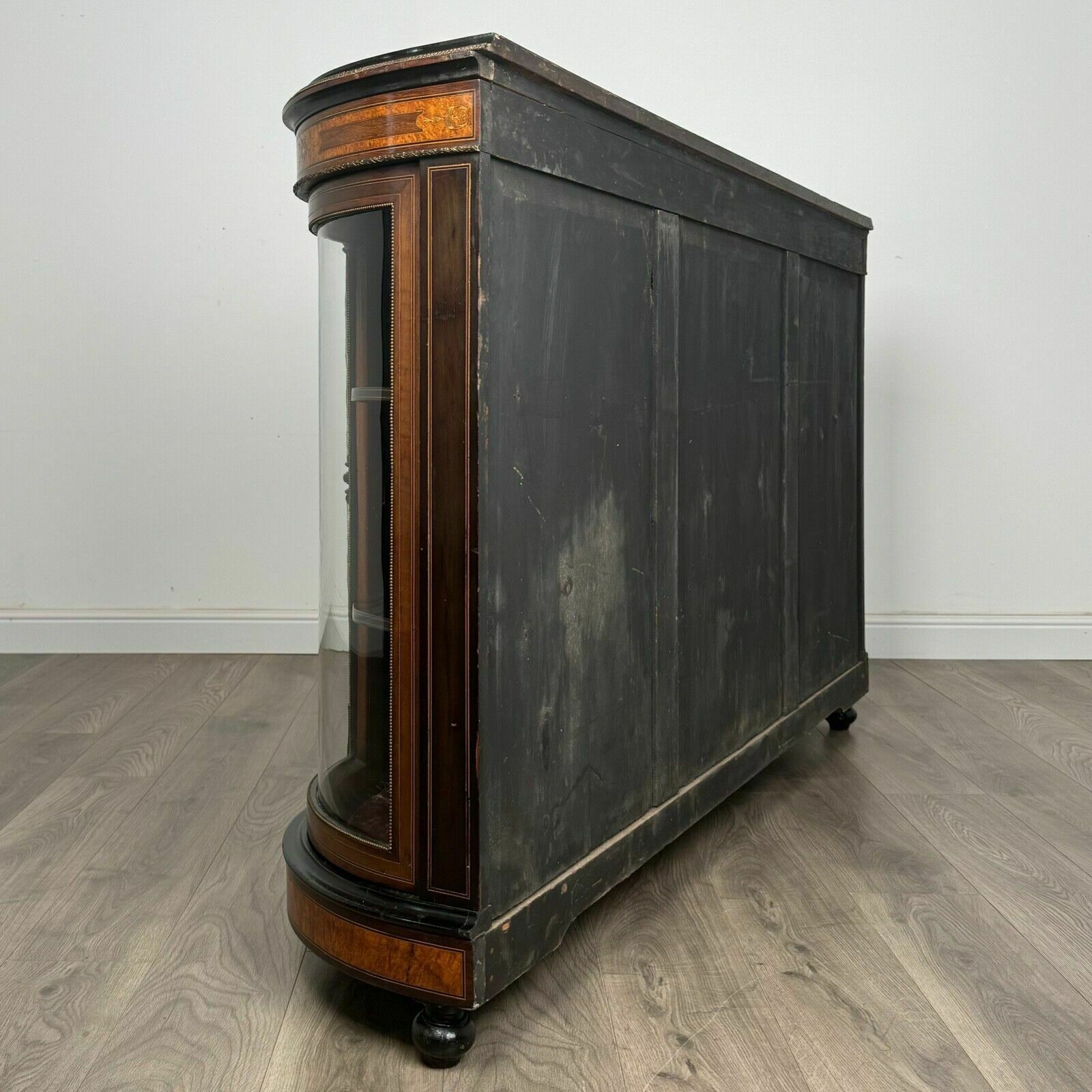 Antique 19th Century Finest Quality Inlaid Credenza Burr Walnut photo 3250.0