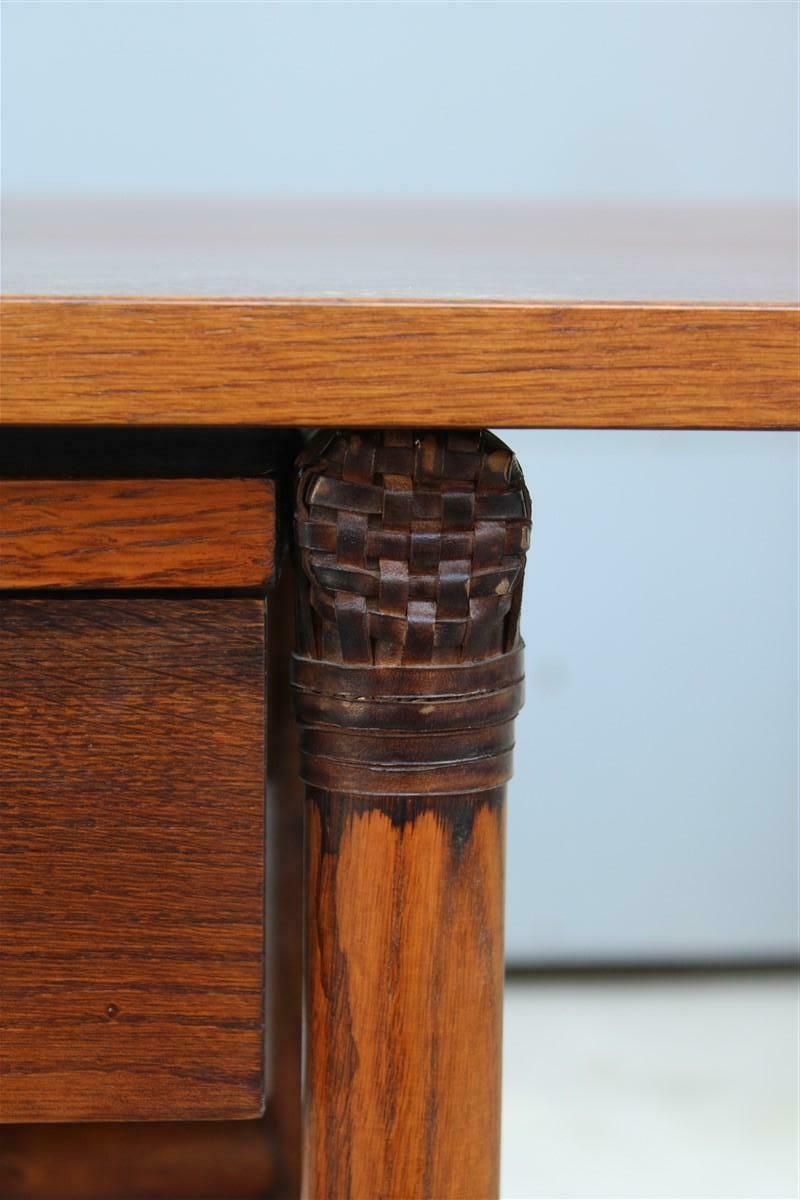 Console Table Convertible In Walnut Wood And Leather Mcguire 1970 photo buy
