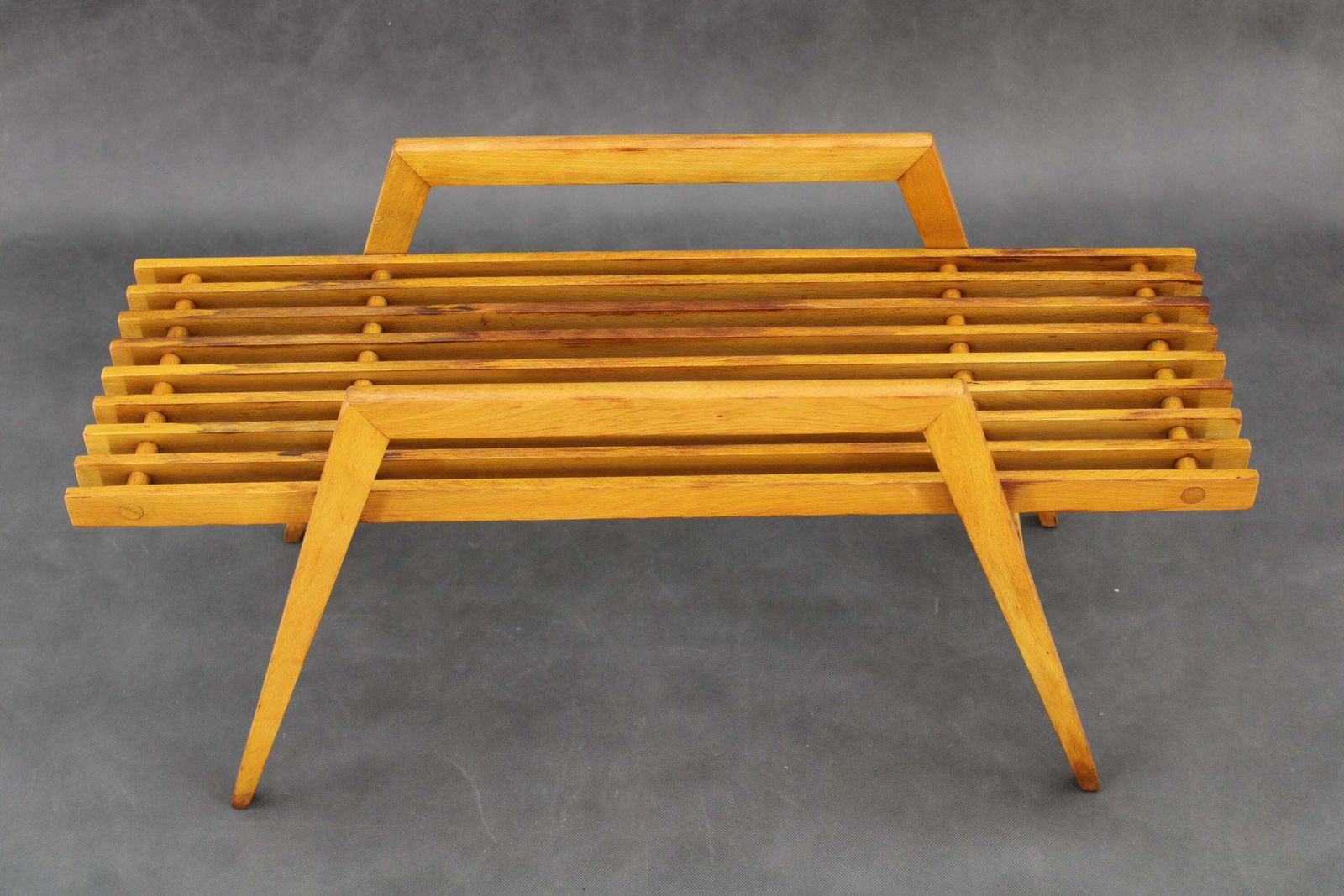 1970s Beech Flower Pot Stand , Czechoslovakia photo 278.0