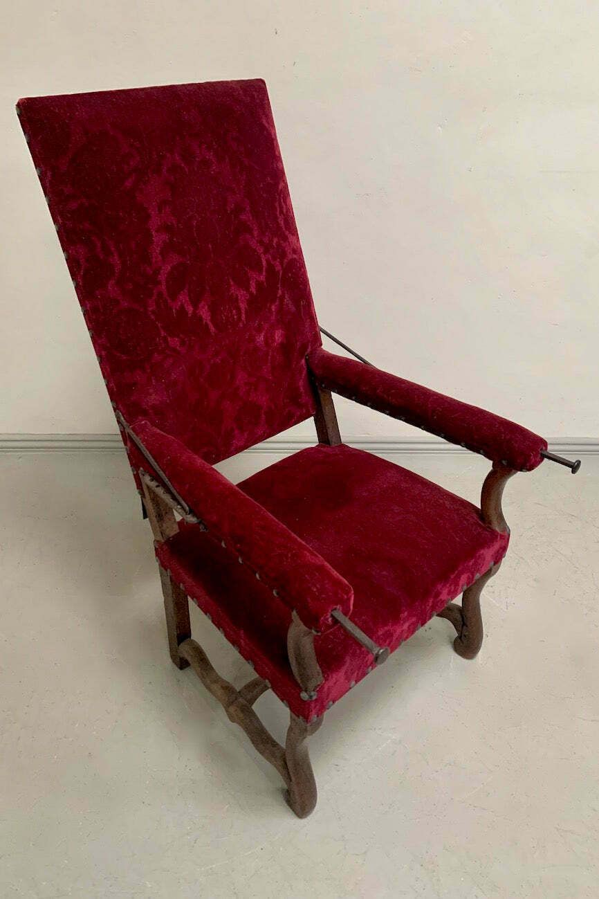 photo buy Mid 1800's Reclining Armchair 'As Is'