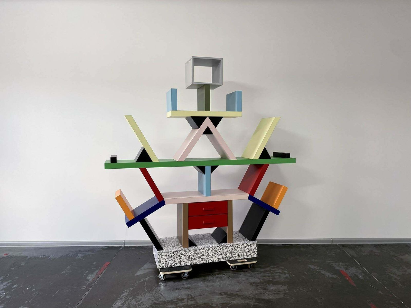 Carlton Library Bookcase By Ettore Sottsass   Memphis Milano photo Furniture