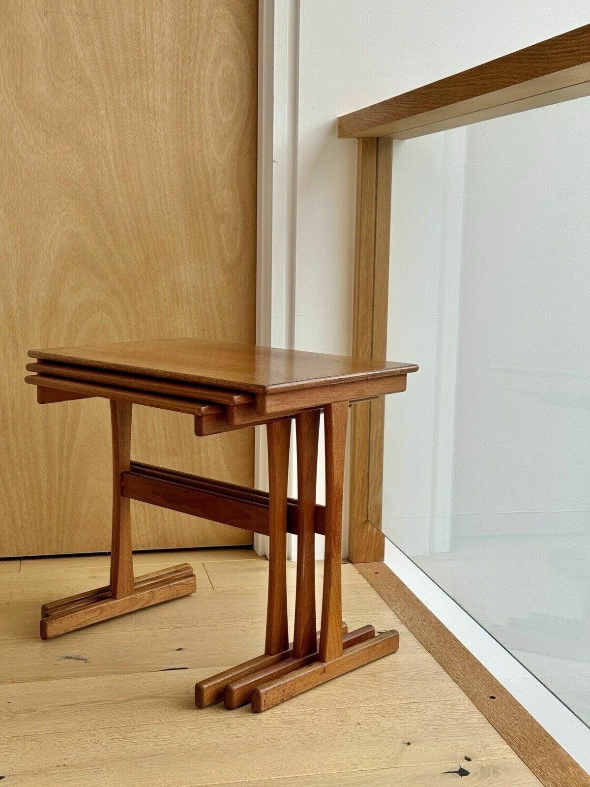 Mid Century Nest Of Three Teak Tables Kai Kristiansen For Vildbjerg Mobelfabrik photo furniture