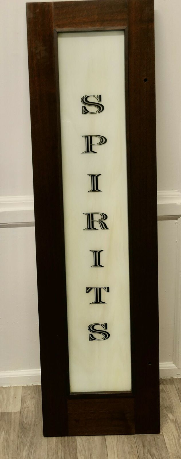 Full Length Opaline Glass Bar Sign, Spirits photo 1500.0