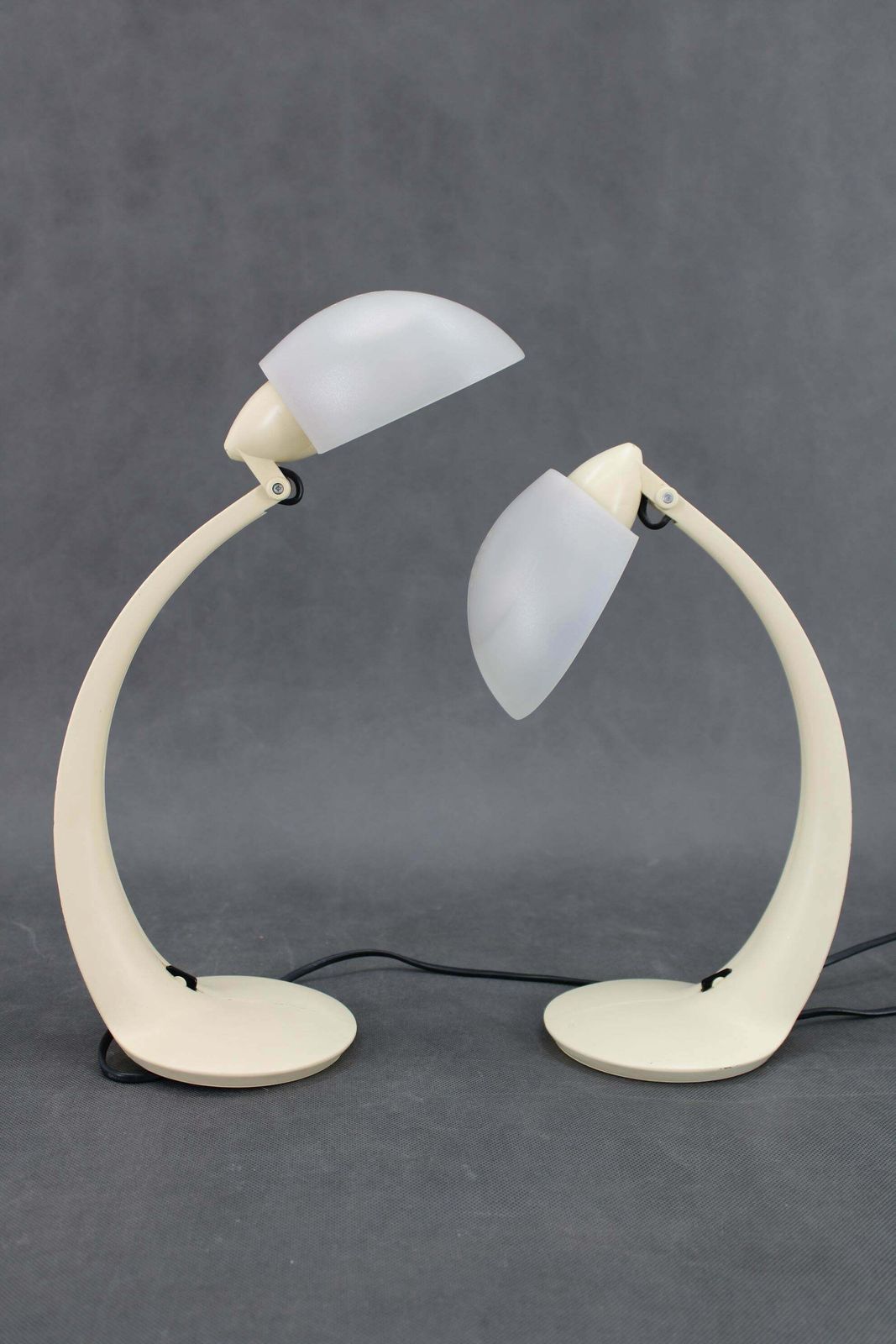 1970s Pair Of Veneta Lumi Table Lamps  Model Virgola, Italy photo buy