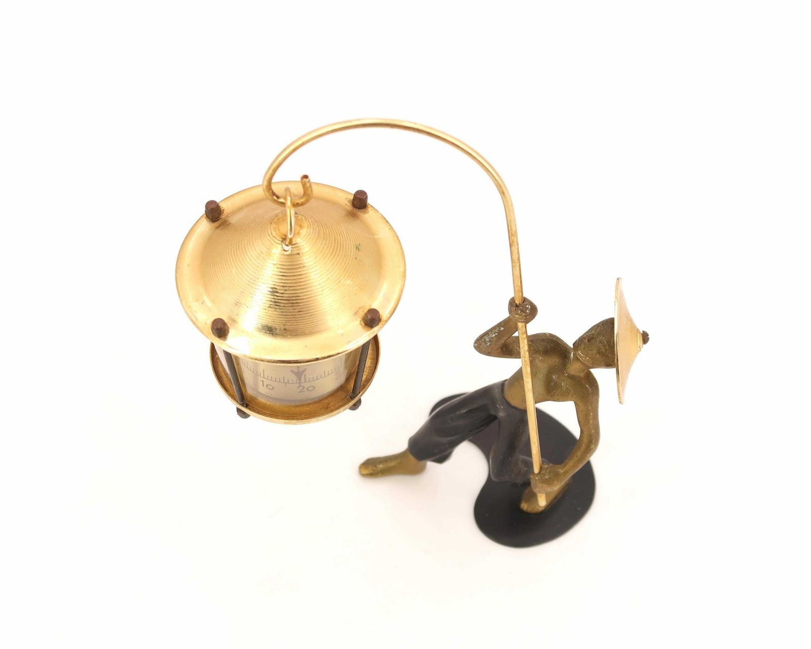 Austrian Bronze By Richard Rohac, Asian Man With Thermometer, 1950s / Paperweight, Walter Bosse Style photo furniture