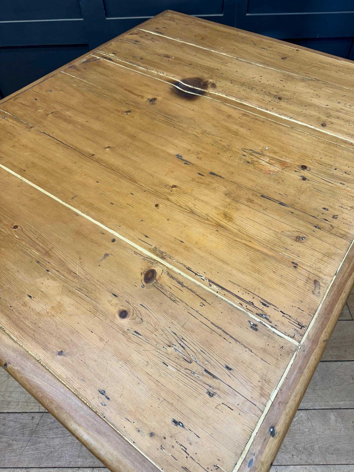 Antique Pine Dining Table / Victorian Kitchen Table / Rustic Farmhouse Pine Desk photo buy