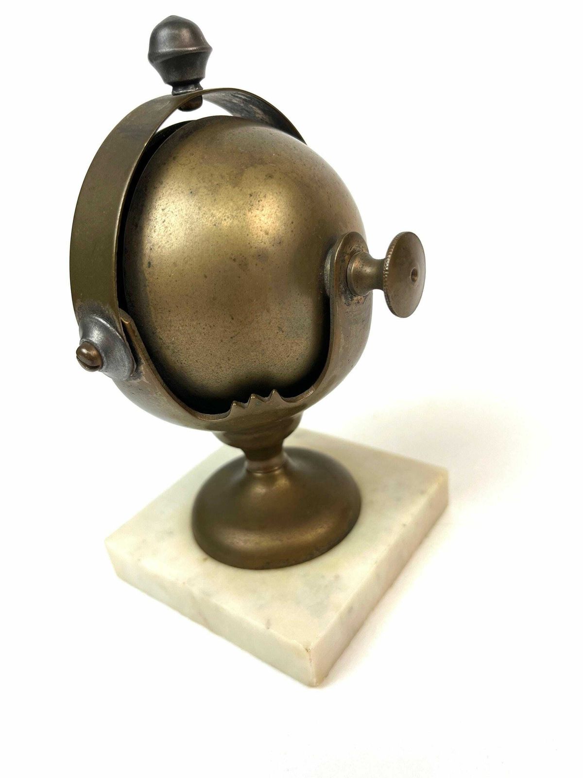 Rare Art Deco Hotel Bell Ball Shaped Antique Reception Bell Germany 1920 photo vintage