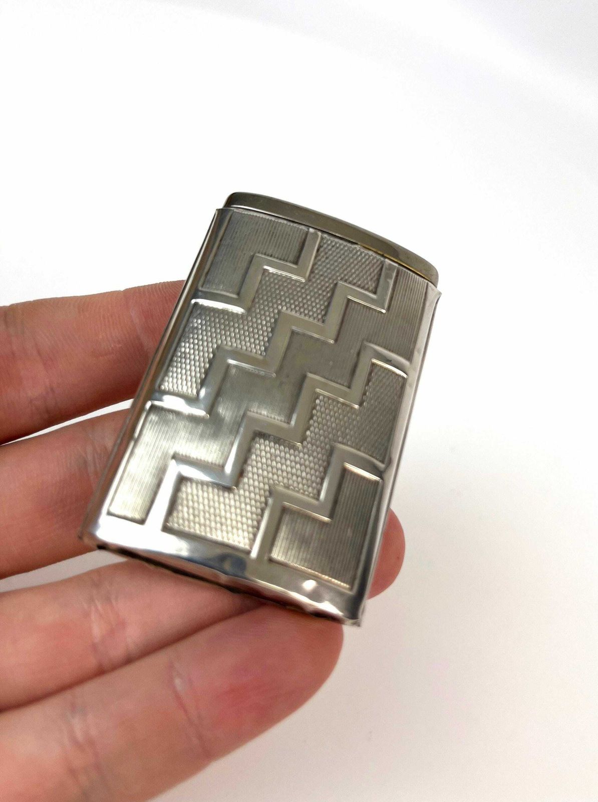 photo furniture Rare 800 Silver Bauhaus Art Deco Matchbook Matches Case Suprematism Cubist Pattern Germany 1920