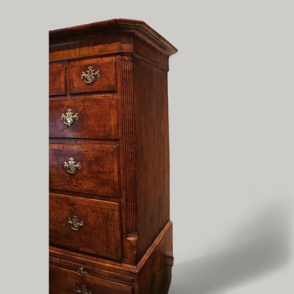 George II Walnut Tallboy With Sunburst photo 13500.0
