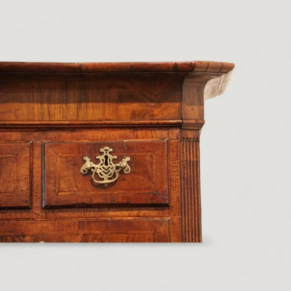 George II Walnut Tallboy With Sunburst photo buy
