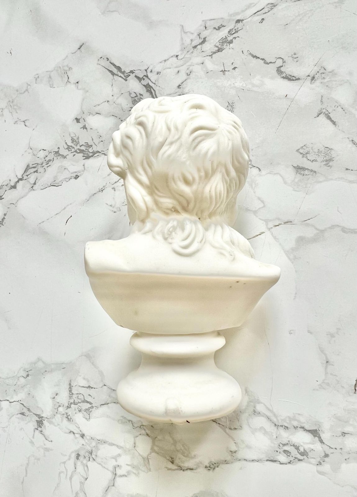 Antique Parian Ware White Bisque Cherub Bust White Porcelain Angel Sculpture Victorian Decor Putto Child Baby photo Art