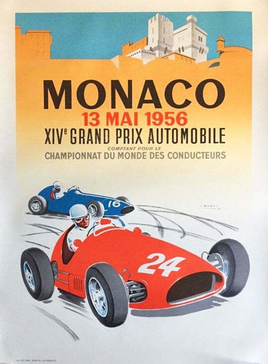 1956 Monaco Grand Prix, 1950s, Vintage