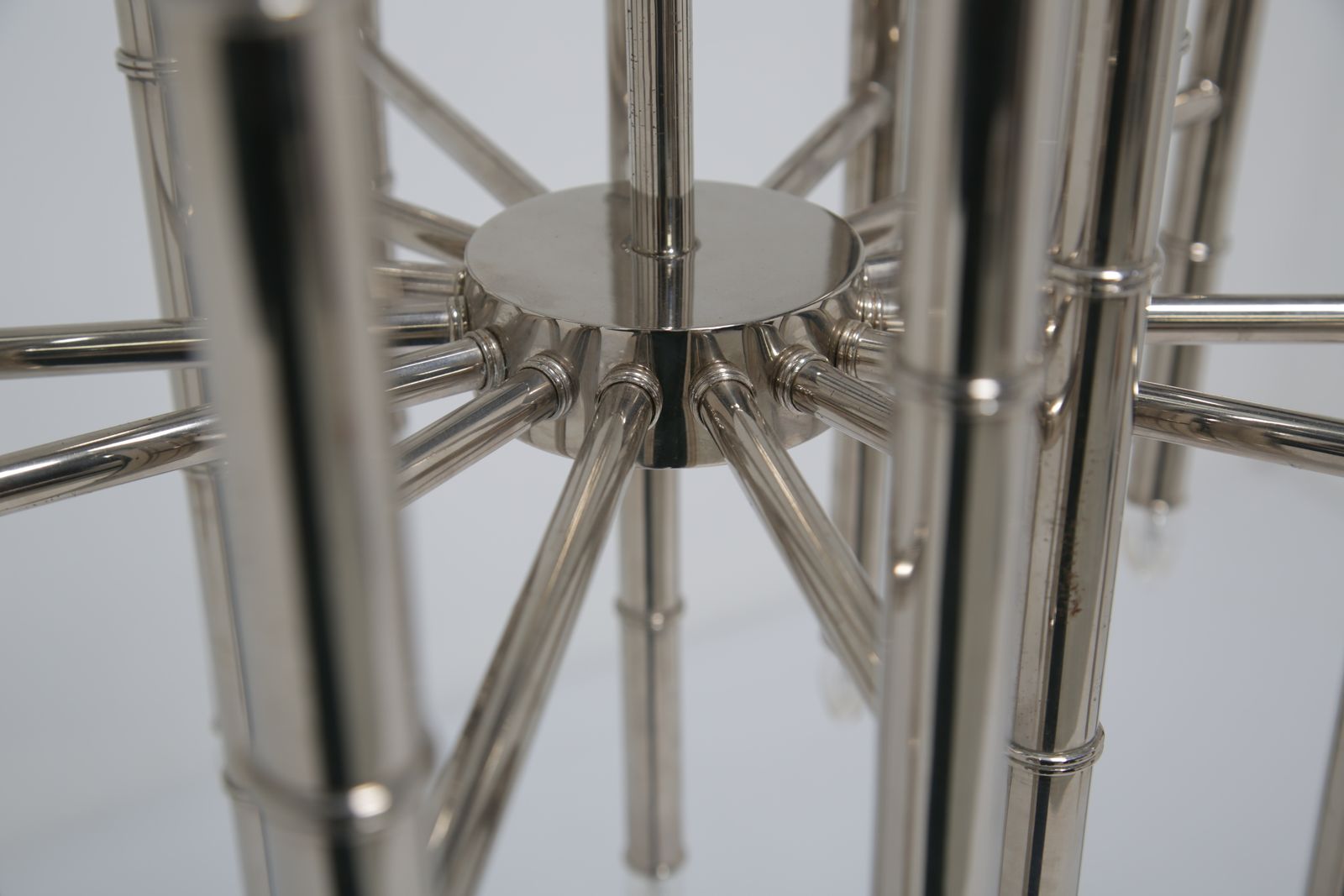 Contemporary Chrome Chandelier “Meurice” By Jonathan Adler, United Kingdom, 2000s. photo buy