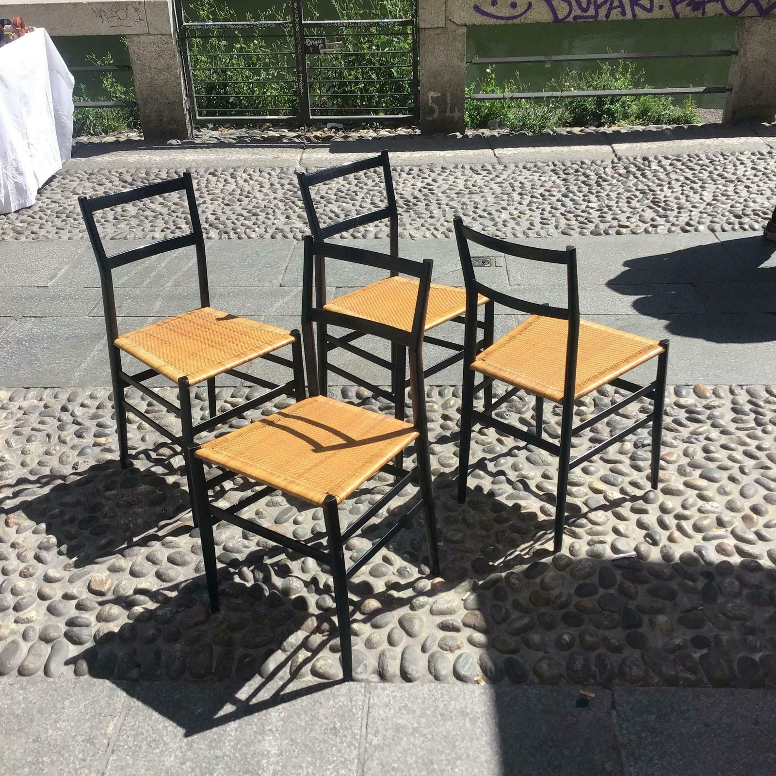 Gio Ponti “ Superleggera” N. 4, Chair Wood Straw Padding, 1950, Italy photo buy