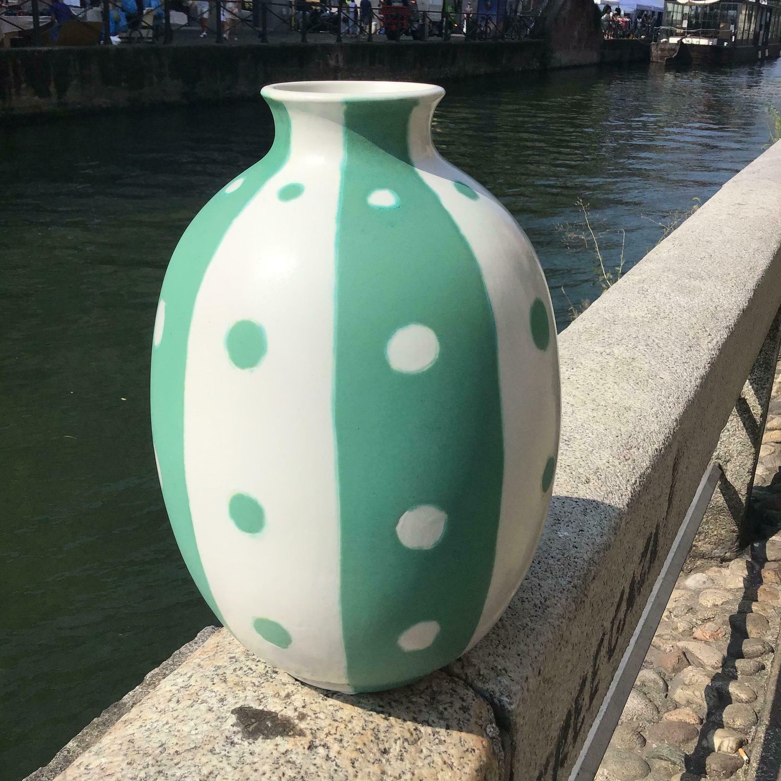 Richard Ginori #Giovanni Gariboldi #Vaso Ceramic 1950s Italy photo furniture