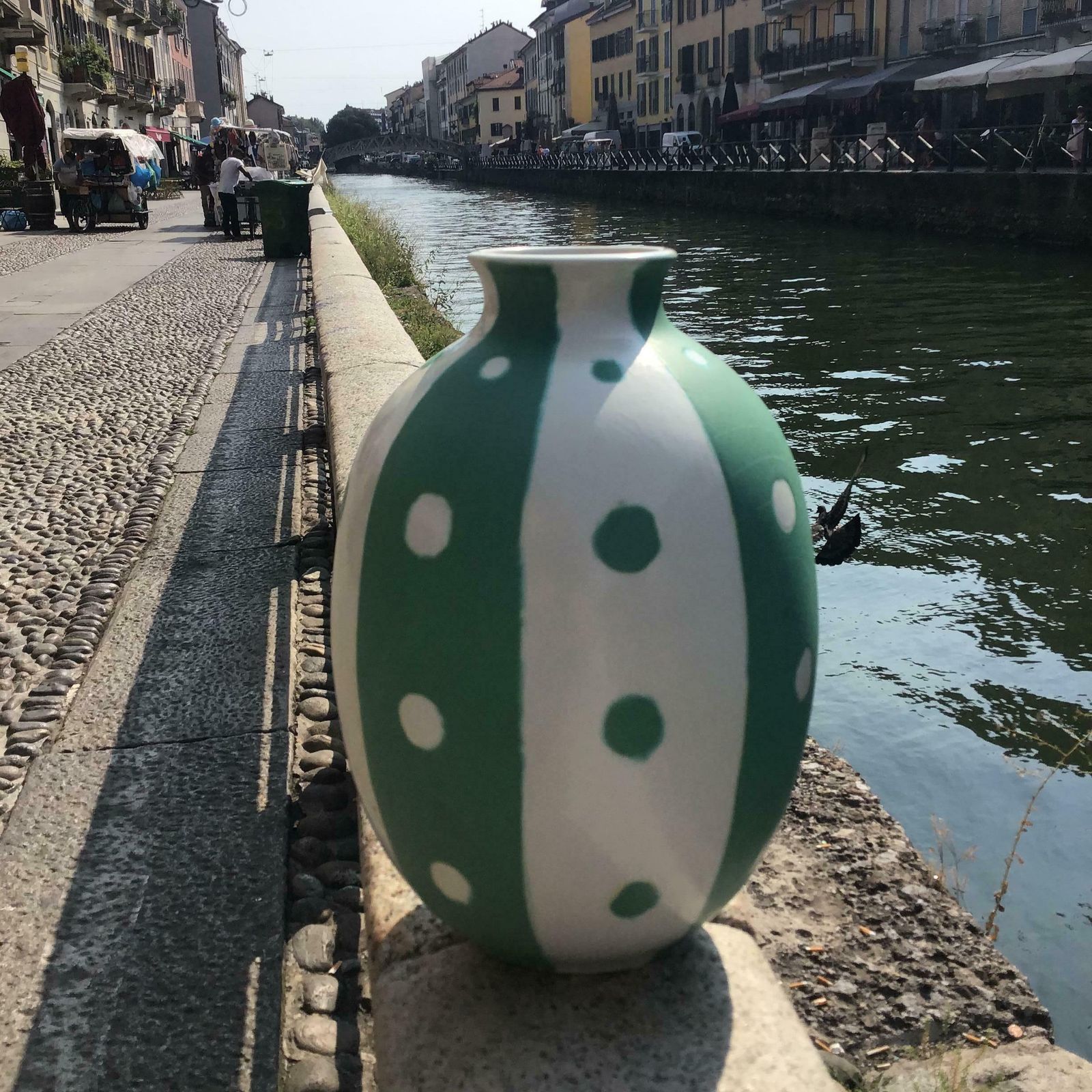 Richard Ginori #Giovanni Gariboldi #Vaso Ceramic 1950s Italy photo buy