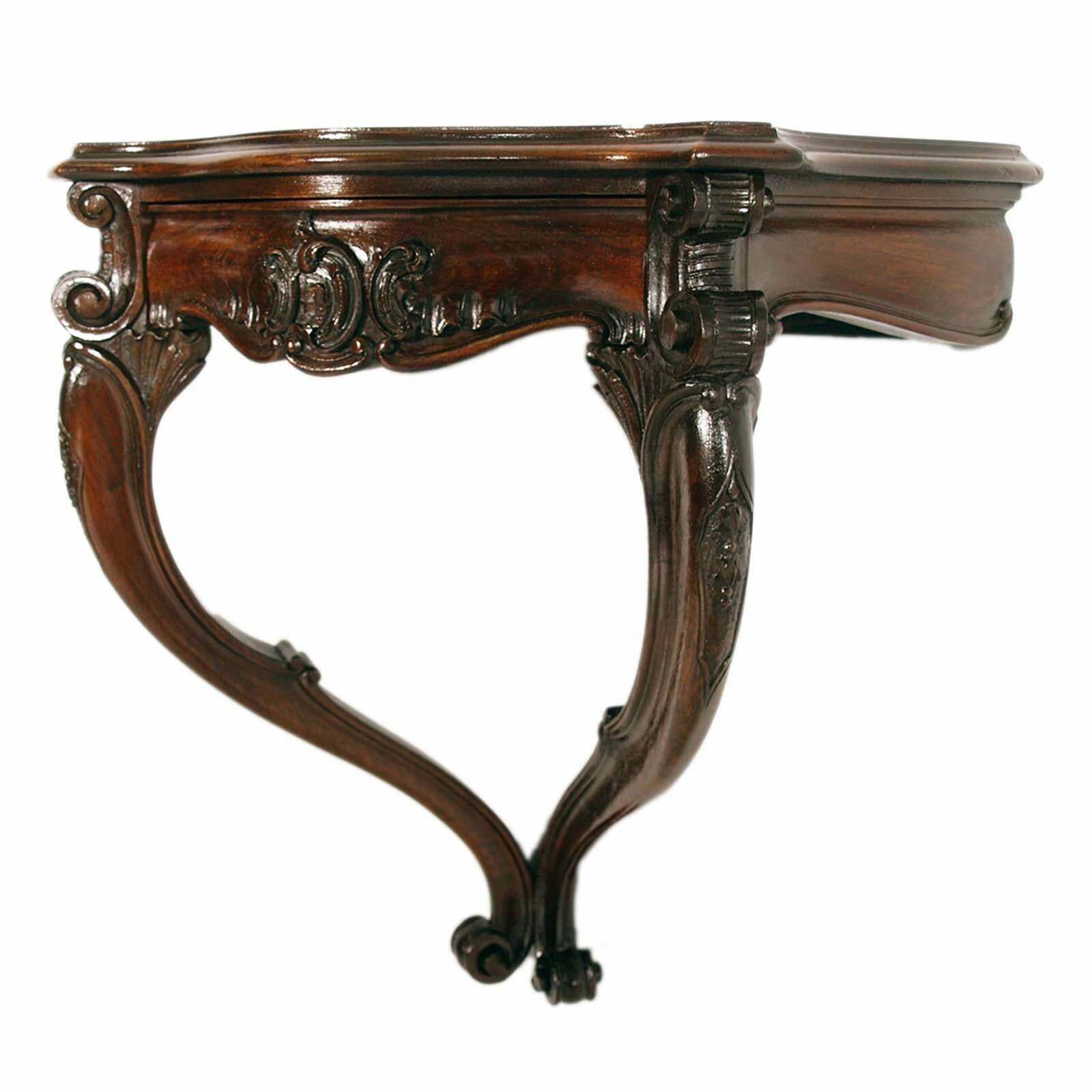 Florence Neo Baroque Console Nightstand By Dini And Puccini, Hand Carved Walnut photo Furniture