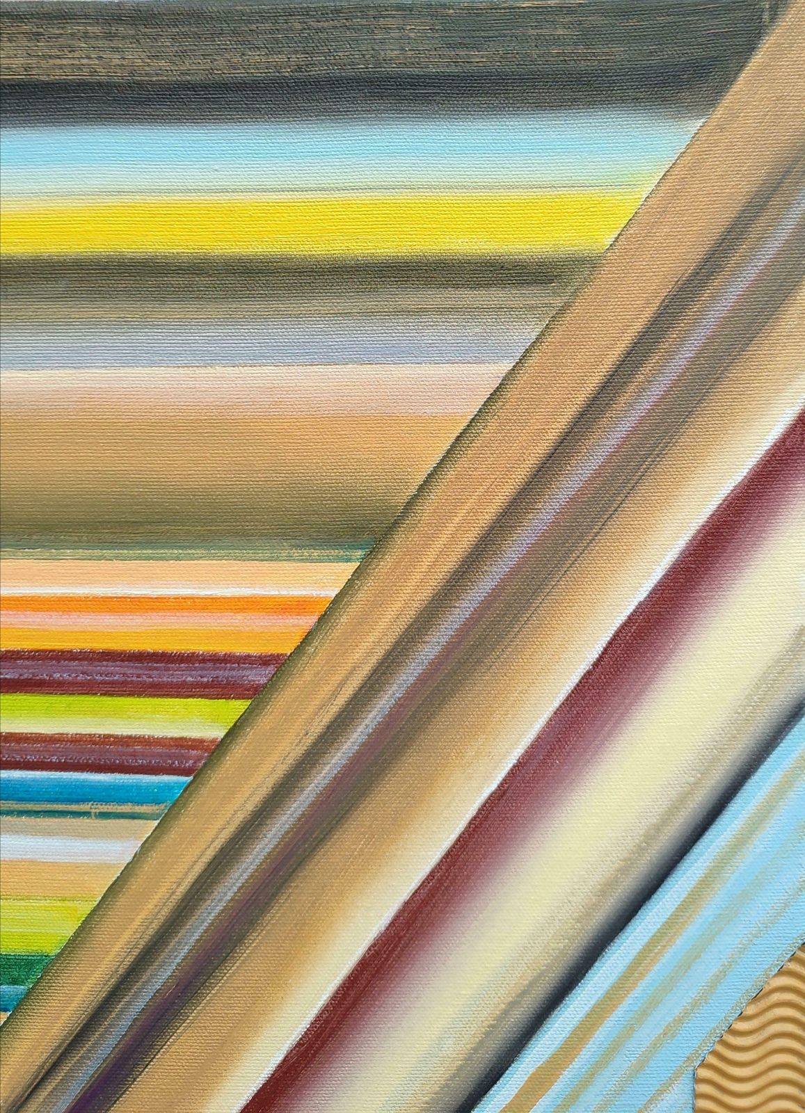 Alyona Prokofjevasand Game 1. 2023, Canvas, Oil, Collage, 50x40 Cm2023 photo furniture