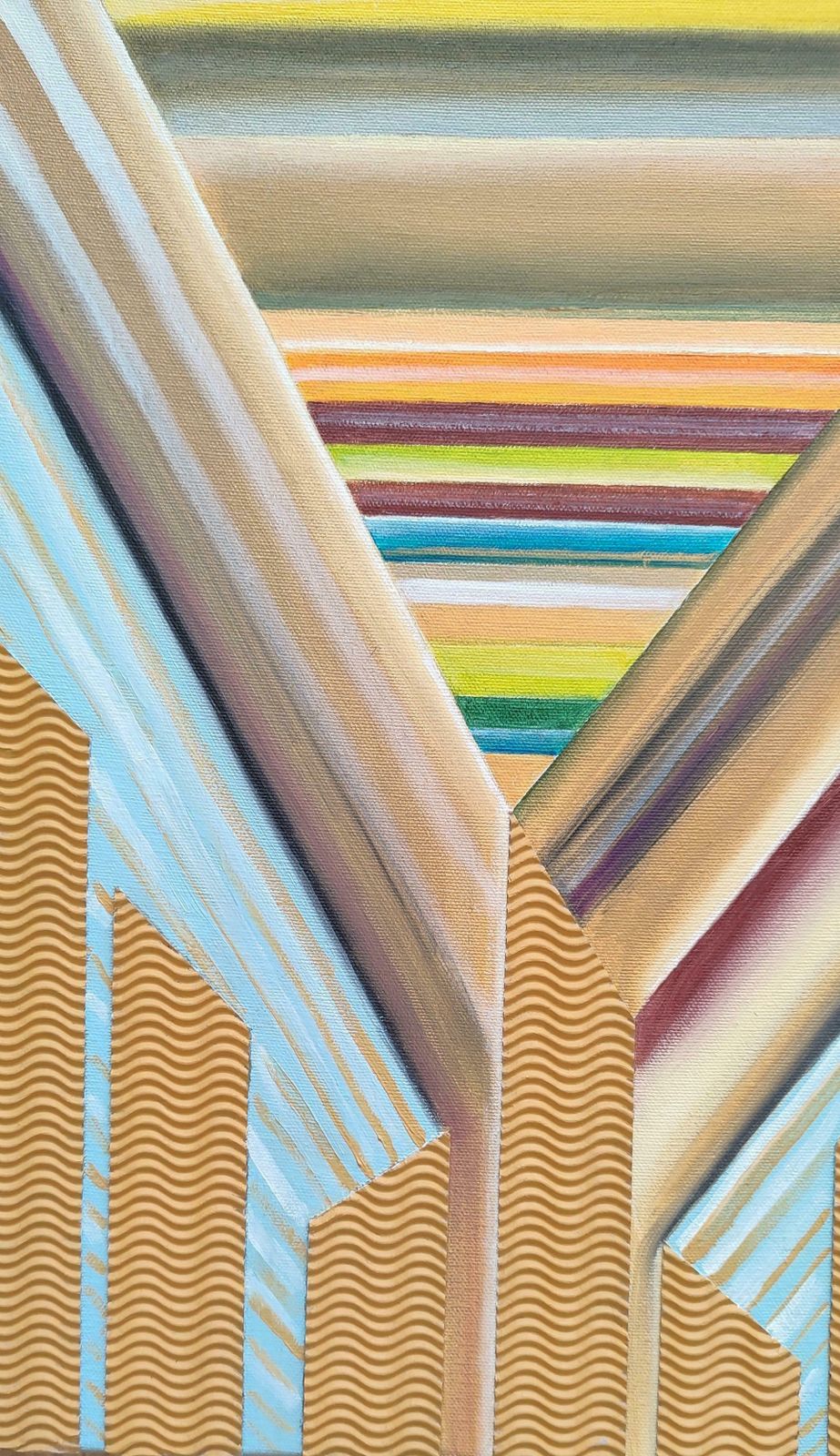Alyona Prokofjevasand Game 1. 2023, Canvas, Oil, Collage, 50x40 Cm2023 photo 603.0